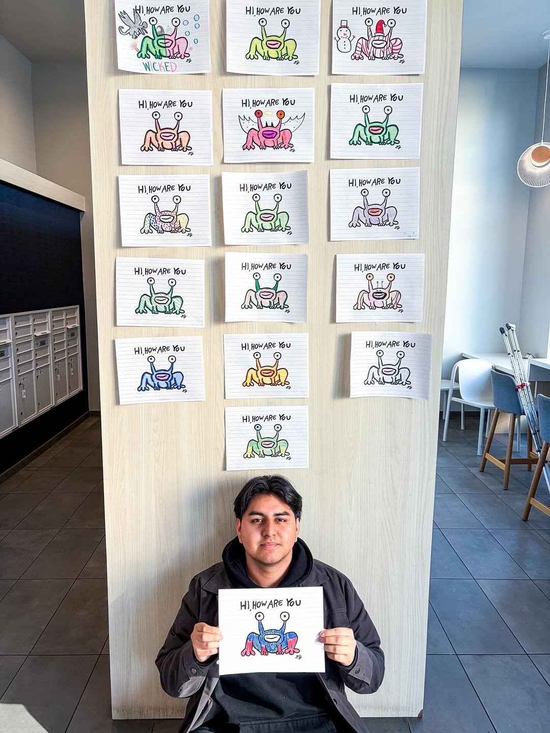 Thank you to everyone who added their touch to Jeremiah for our \u201cHi, How Are You\u201d event last week! \n\nOur wall looks so much better \ud83d\udc99\n\n