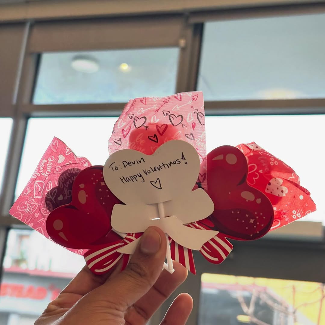 Spread the love this Valentine's Week \ud83d\udc8c\ud83c\udf6d\nWrite a sweet note, pick a lollipop, and we'll deliver it for you! \ud83d\udc95 Stop by Monday\u2013Thursday to make your Candy Gram, and we'll hand-deliver it on Friday, 2\/13.\nOne of these is an example\u2014yours could be next \ud83d\ude09\u2728\nDon't miss out on making someone's day extra special! \ud83d\udc9d\n